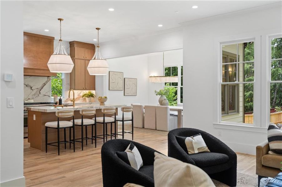 Furnished interior view inside a new home in , Brookhaven (Image 19).