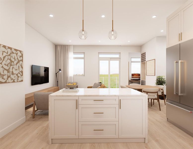 Furnished interior view inside a new home in , Houston (Image 19).