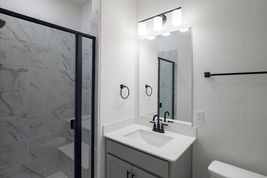 Furnished interior view inside a new home in Whitewing Trails, Princeton (Image 9).