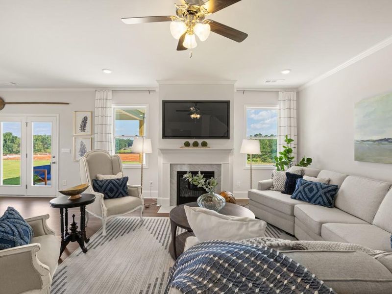 Furnished interior view inside a new home in Haven Abbey, Cumming (Image 11).
