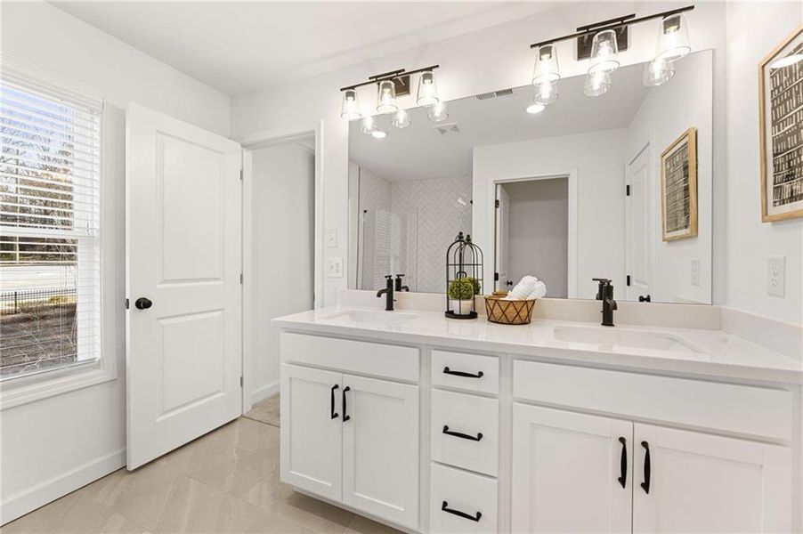 Furnished interior view inside a new home in River Walk Place, Lawrenceville (Image 10).