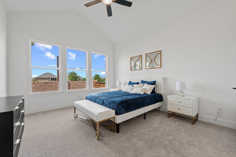 Representative furnished interior of a home built from the Plan 2 by Monarch Homes in Royal Court, Frisco (Image 19).