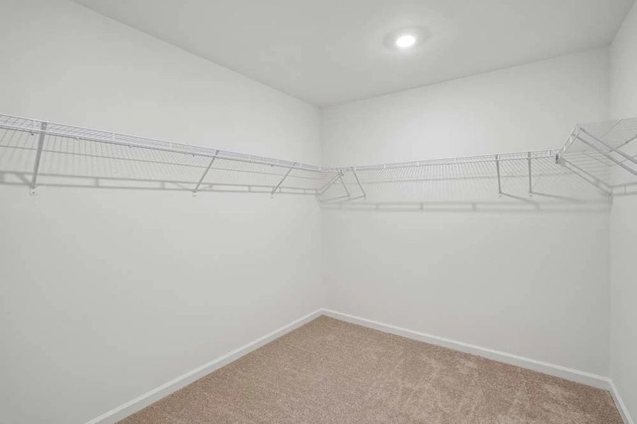 Sample Photo: Primary Bedroom Walk-In Closet Sample Photo: Primary Bedroom Walk-In Closet