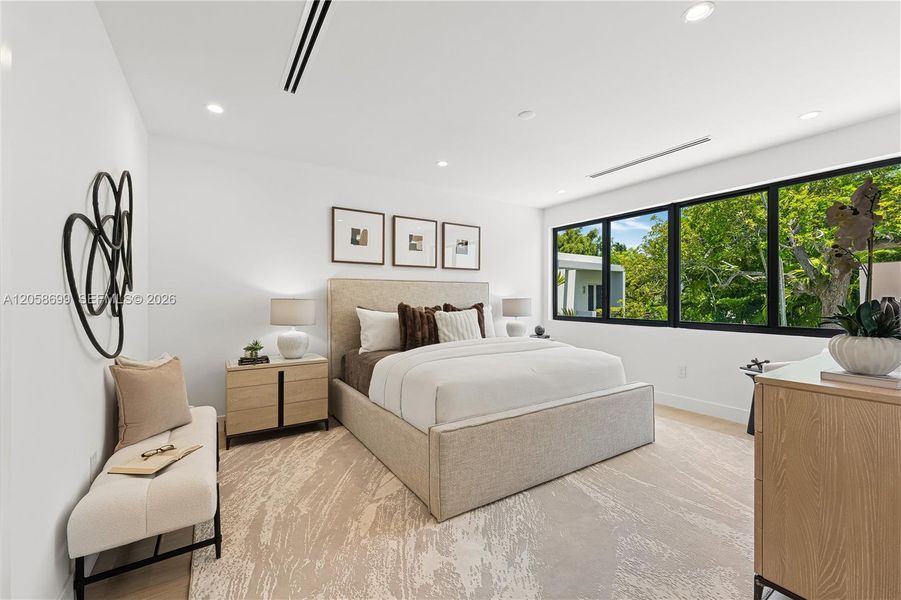 Furnished interior view inside a new home in , Miami (Image 32).