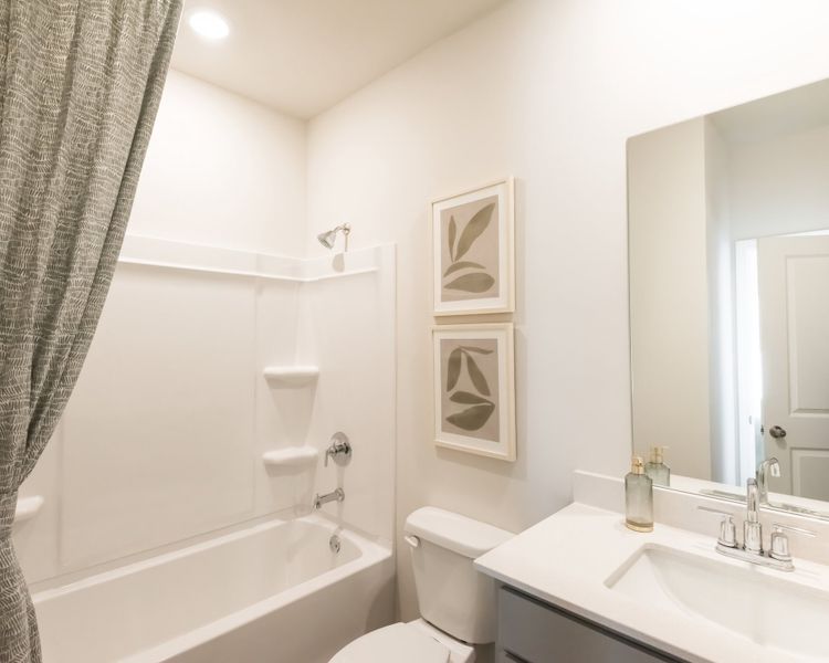 A full bathroom to compliment the downstairs bedroom.