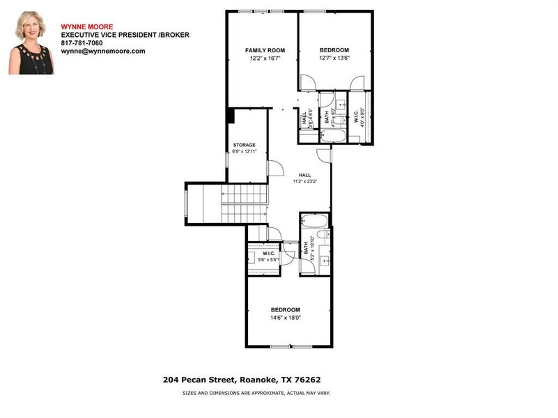 2D floor plan layout of this home in , Roanoke, TX (Image 4).