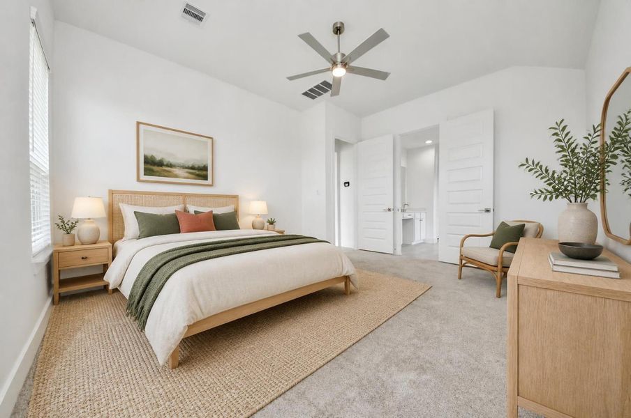 Virtually Staged - Primary Bedroom.