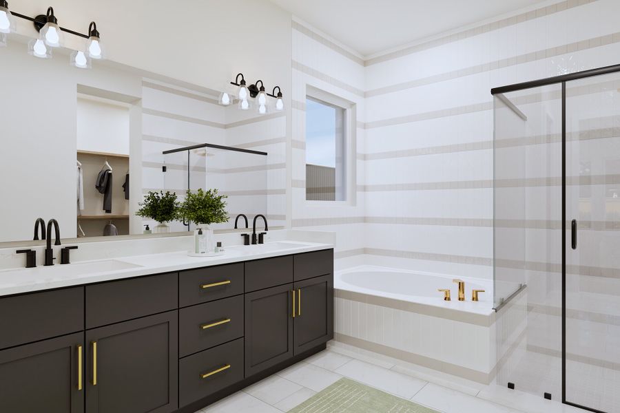 Representative furnished interior of a home built from the The Camellia by David Weekley Homes in Monterra - Gardens, Fate (Image 3).