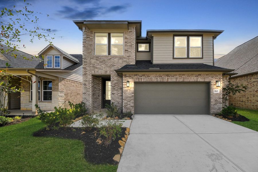 Exterior details and patio area of a home in Amira: Premier Collection, Tomball (Image 3).