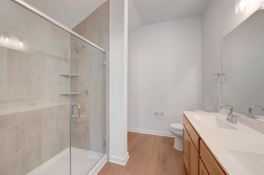 Furnished interior view inside a new home in Indian Springs, Crosby (Image 9). Furnished interior view inside a new home in Indian Springs, Crosby (Image 9).