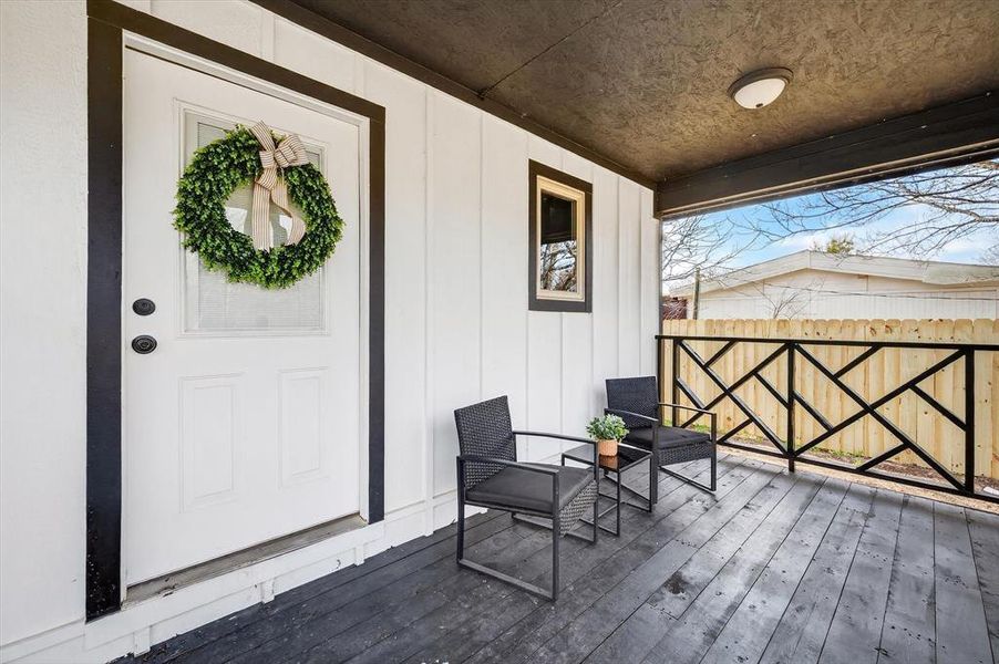 Exterior details and patio area of a home in , Dawson (Image 22).