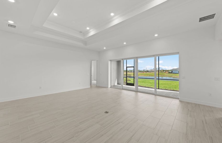 Spacious, unfurnished interior of a new home in TerraWalk at Babcock Ranch, Alva (Image 9). Spacious, unfurnished interior of a new home in TerraWalk at Babcock Ranch, Alva (Image 9).