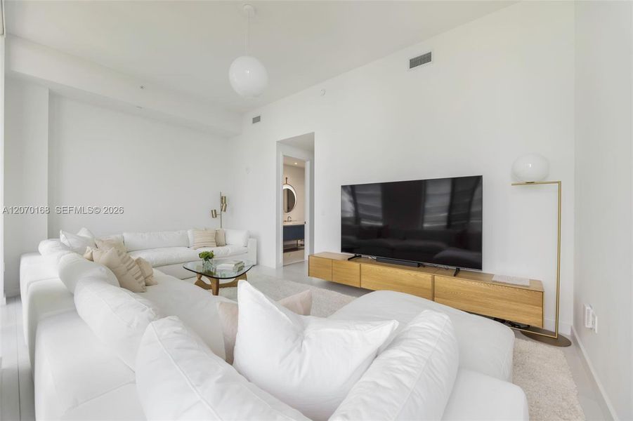 Furnished interior view inside a new home in , Miami (Image 45). Furnished interior view inside a new home in , Miami (Image 45).