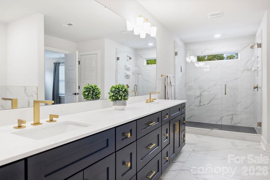 Furnished interior view inside a new home in , Charlotte (Image 27).