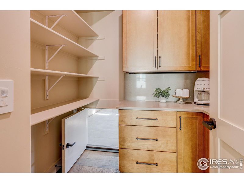 Pantry with Grocery Door Pantry with Grocery Door