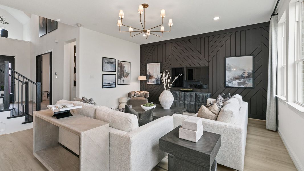 Representative furnished interior of a home built from the Mimosa by Brightland Homes in Sunterra, Katy (Image 9).