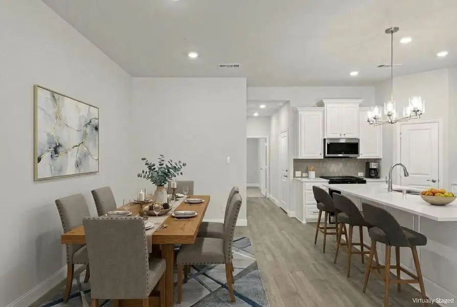Furnished interior view inside a new home in Woodbridge Villas, Wylie (Image 4).