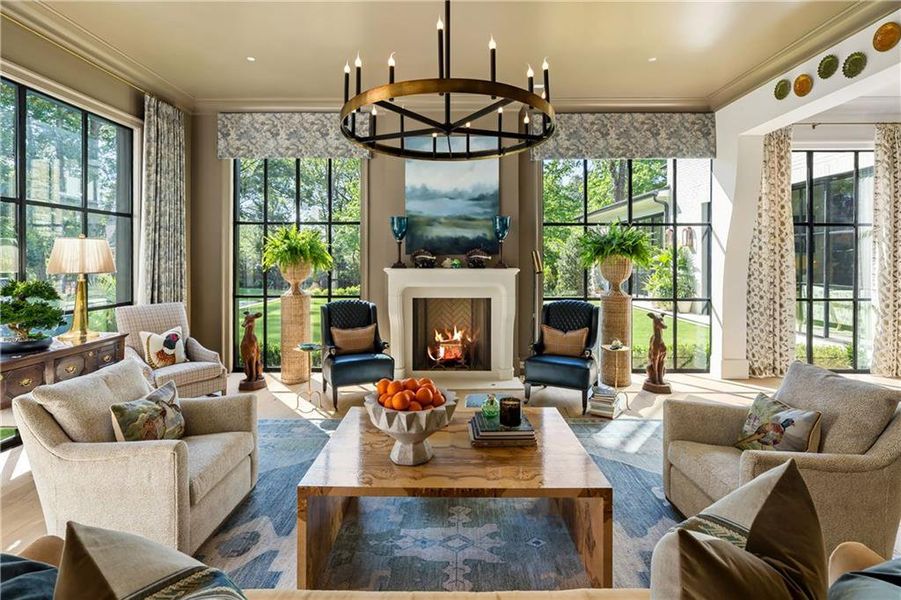 Furnished interior view inside a new home in , Atlanta (Image 7). Furnished interior view inside a new home in , Atlanta (Image 7).