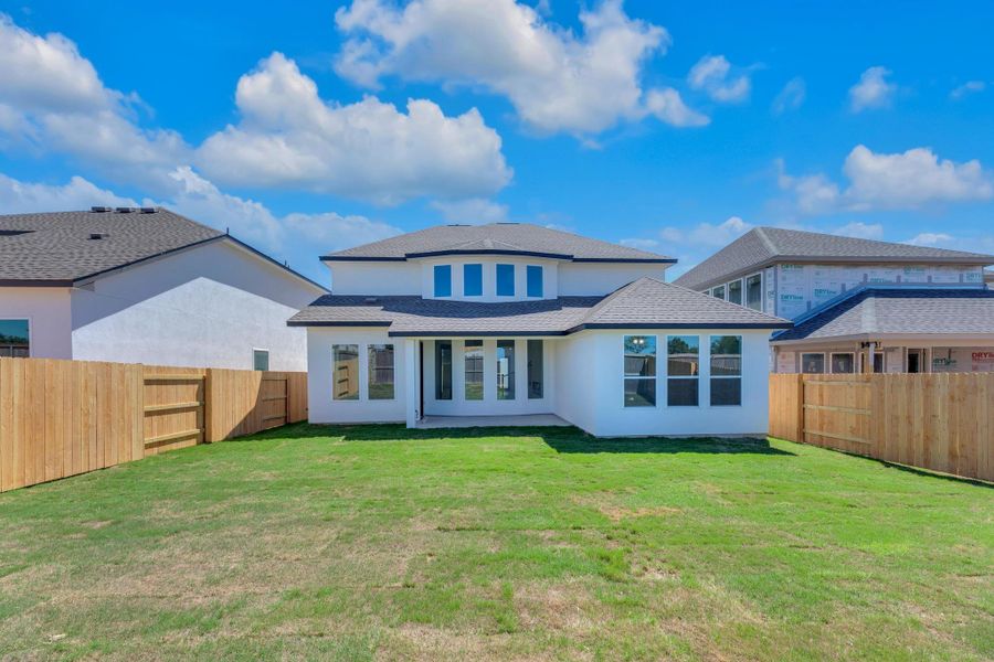Front exterior of a new home in Nolina - 50', Georgetown, TX, highlighting curb appeal (Image 17).