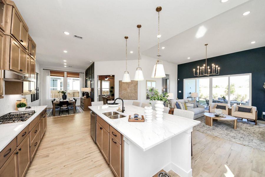 Furnished interior view inside a new home in Meridiana, Manvel (Image 5).