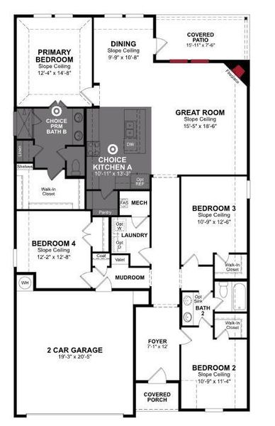 Beazer Homes Stark Farms Teton Floorplan