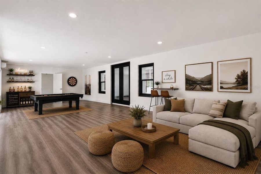 Furnished interior view inside a new home in , Webster (Image 19).