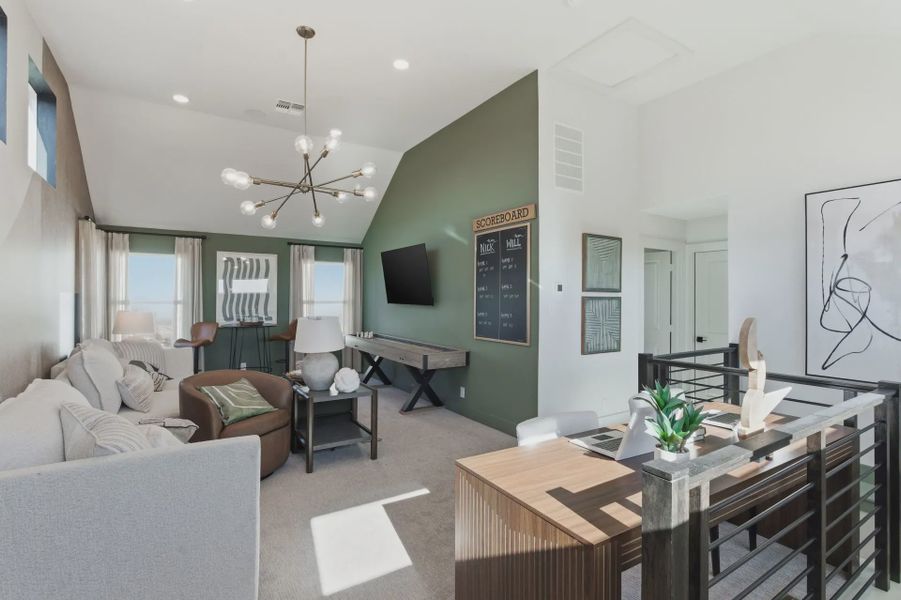 Furnished interior view inside a new home in Prominence Urban, San Antonio (Image 14).