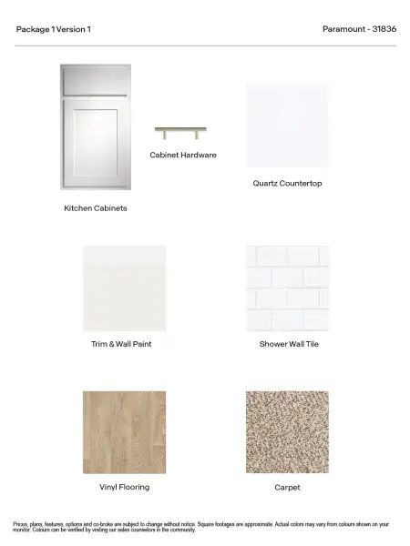 Sample of building materials used in homes in Paramount, Kyle (Image 3).