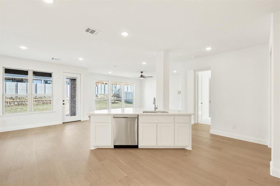 Furnished interior view inside a new home in Painted Tree, McKinney (Image 7).