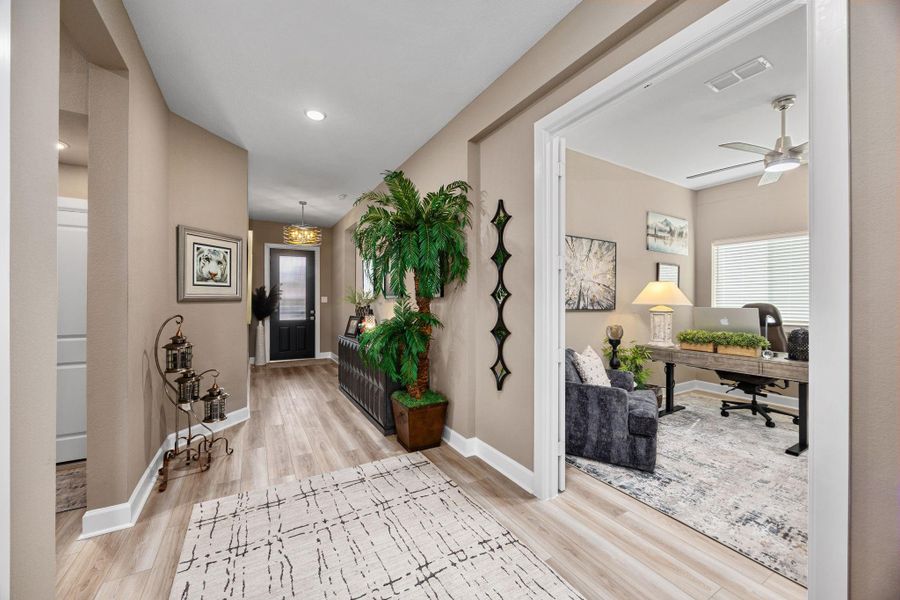 The neutral paint tones throughout the home are warm and inviting for any decor preferences.