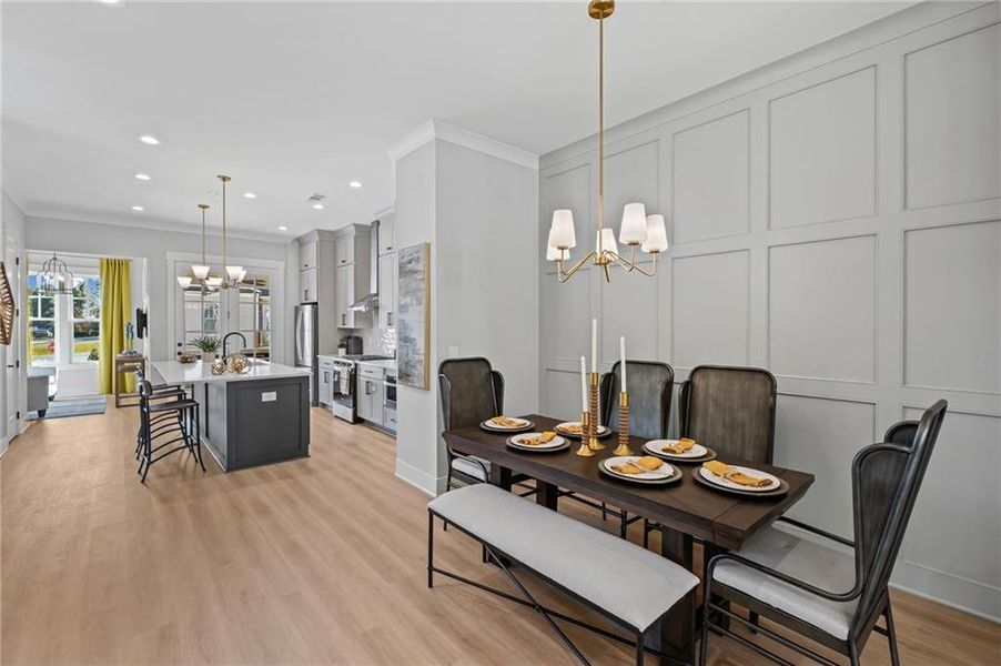 Furnished interior view inside a new home in , Kennesaw (Image 17).