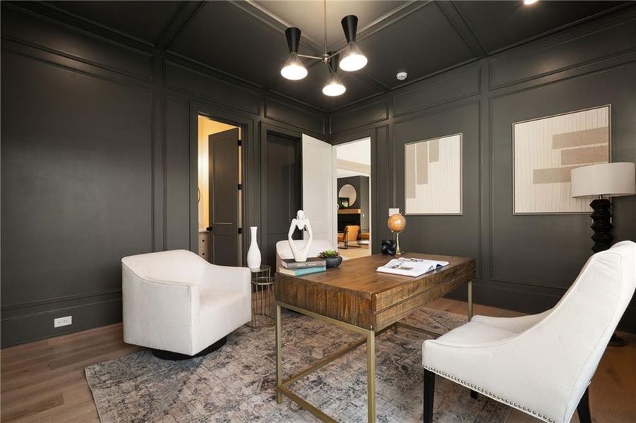 Furnished interior view inside a new home in , Roswell (Image 37).