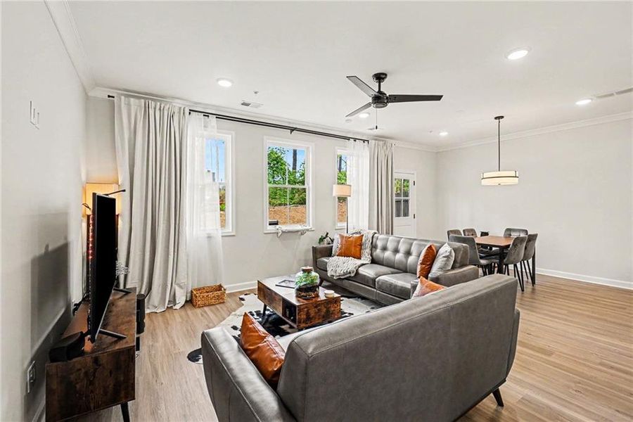 Furnished interior view inside a new home in Gates at Hamilton Grove, Marietta (Image 12).