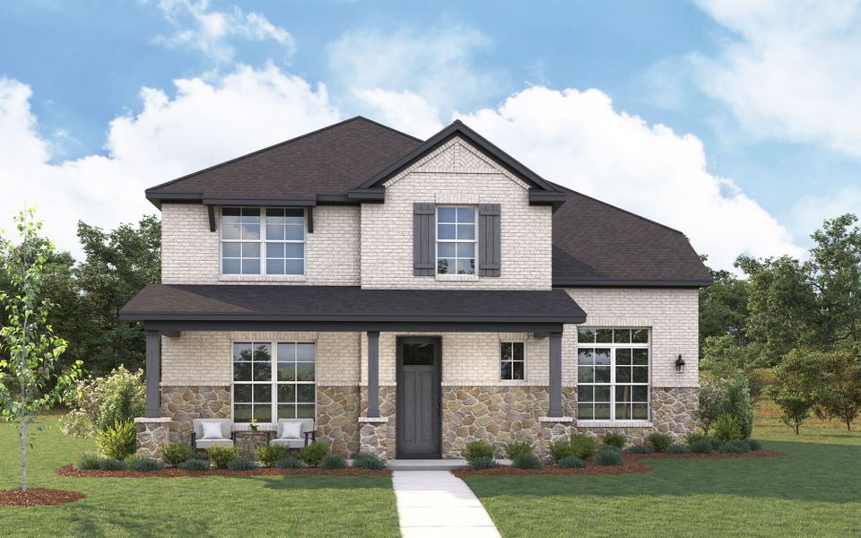 The Livingston - Hill Country with Stone Elevation The Livingston - Hill Country with Stone Elevation