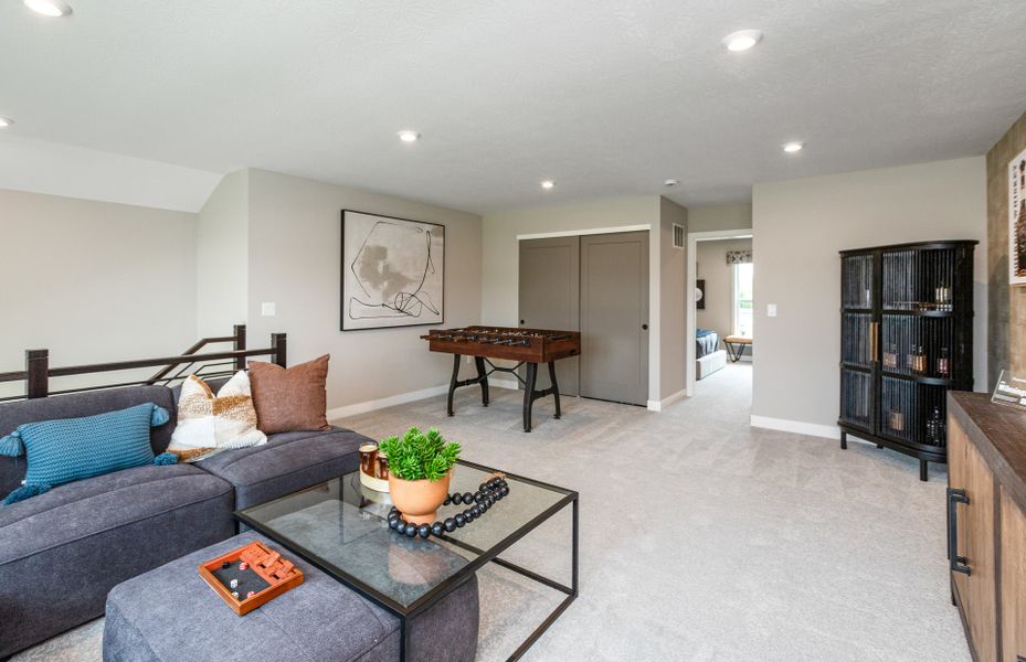 Representative furnished interior of a home built from the Wilmington by Fischer Homes in Easton Park, Dallas (Image 47).