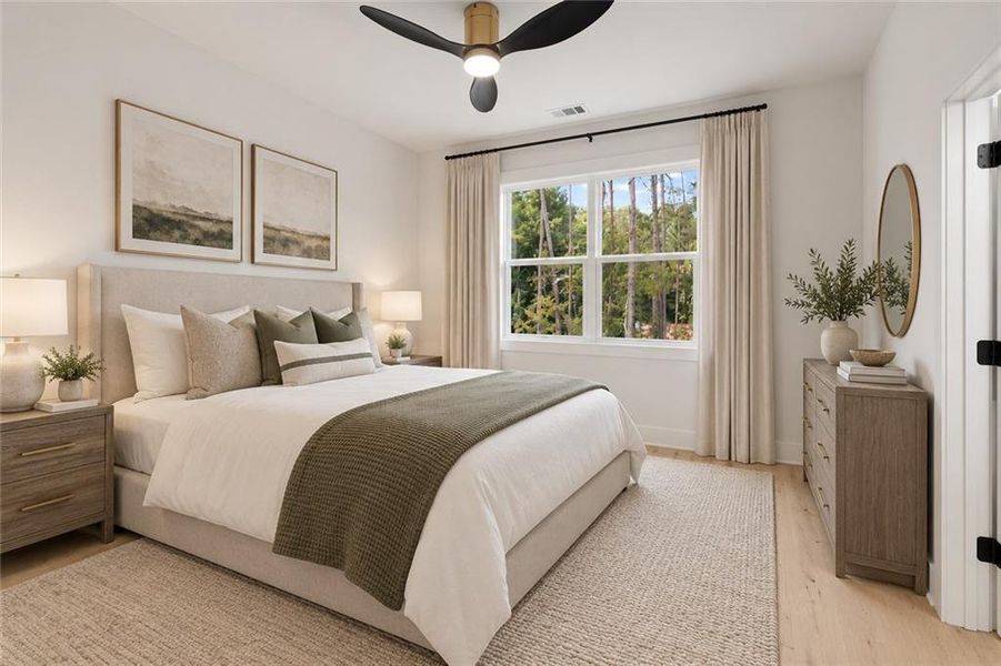 Furnished interior view inside a new home in , Winder (Image 32).