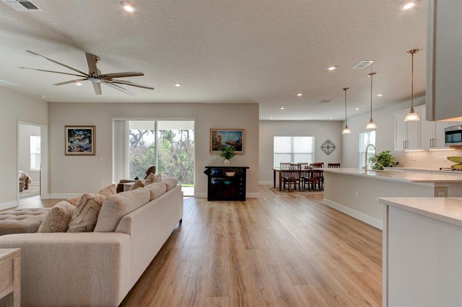 Furnished interior view inside a new home in Copper Creek, New Smyrna Beach (Image 17). Furnished interior view inside a new home in Copper Creek, New Smyrna Beach (Image 17).