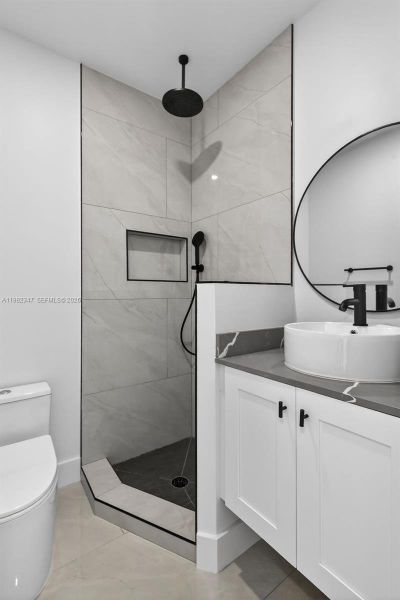 Furnished interior view inside a new home in , Miami (Image 10).