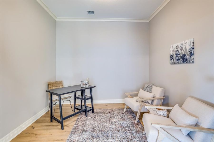 Furnished interior view inside a new home in The Courtyards at Cornerstone, Andover (Image 7).
