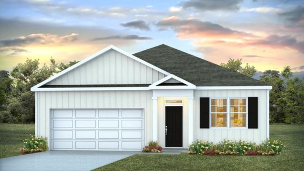 Representative exterior photo of a completed home built from the ARIA by D.R. Horton in Pineview North, Summerville, SC (Image 16).