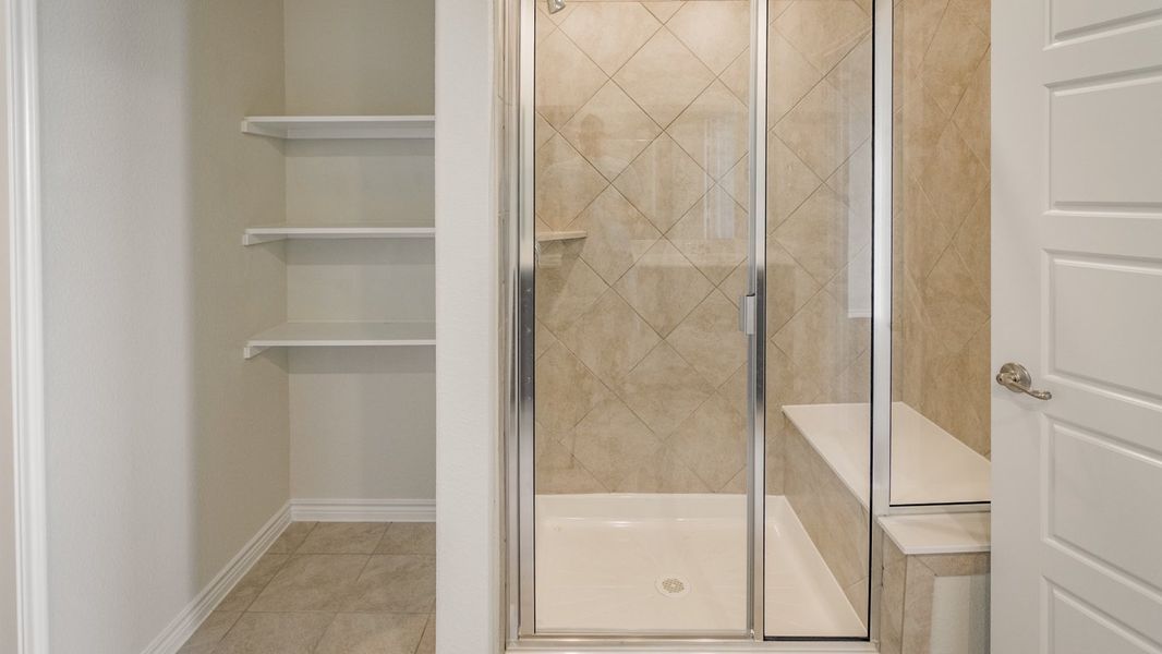 Representative furnished interior of a home built from the Daventry by D.R. Horton in Woodcreek, Fate (Image 4).