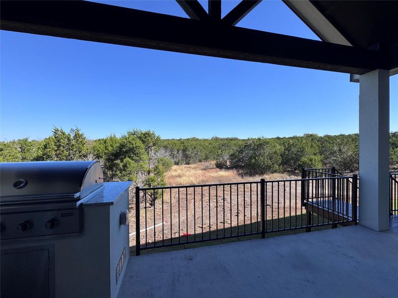 Exterior details and patio area of a home in ClearWater Ranch, Liberty Hill (Image 22).