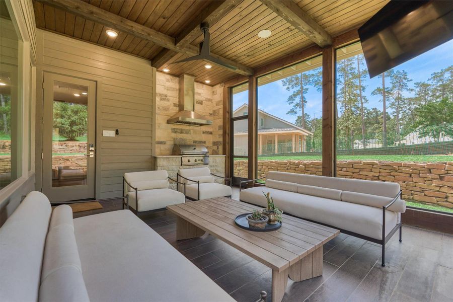 Exterior details and patio area of a home in , Montgomery (Image 24).