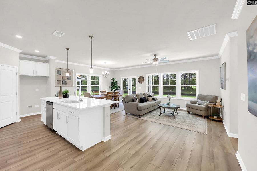 Furnished interior view inside a new home in Blythewood Farms, Blythewood (Image 13).