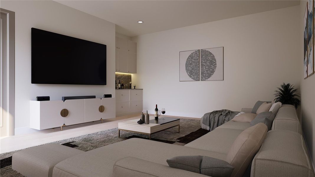 Media Room Rendering