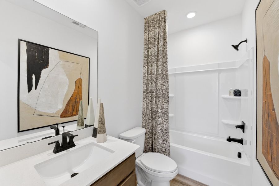 Representative furnished interior of a home built from the Hanover by Tri Pointe Homes in Amplitude, Charlotte (Image 27).