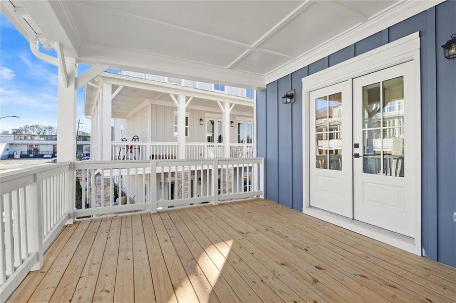 Exterior details and patio area of a home in , Atlanta (Image 3).