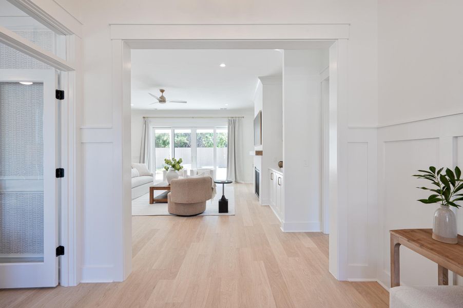 Furnished interior view inside a new home in Yellow House Landing, Charleston (Image 13). Furnished interior view inside a new home in Yellow House Landing, Charleston (Image 13).