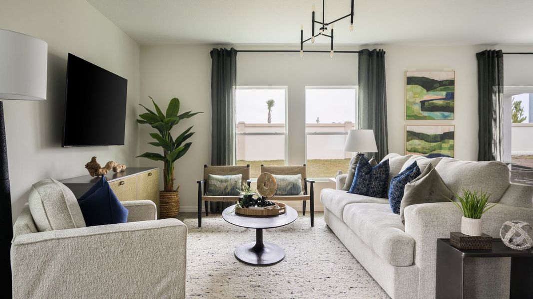 Representative furnished interior of a home built from the Indigo by Casa Fresca Homes in Pasadena Woods, Dade City (Image 7).