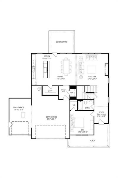 2D floor plan layout of this home in Ashbury Commons, Powder Springs, GA (Image 4). 2D floor plan layout of this home in Ashbury Commons, Powder Springs, GA (Image 4).